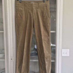 New Vince brown, cropped corduroy pants size 2.